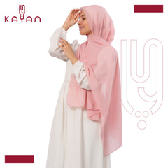 Chiffon Plain Scarf - Lemonade Pink