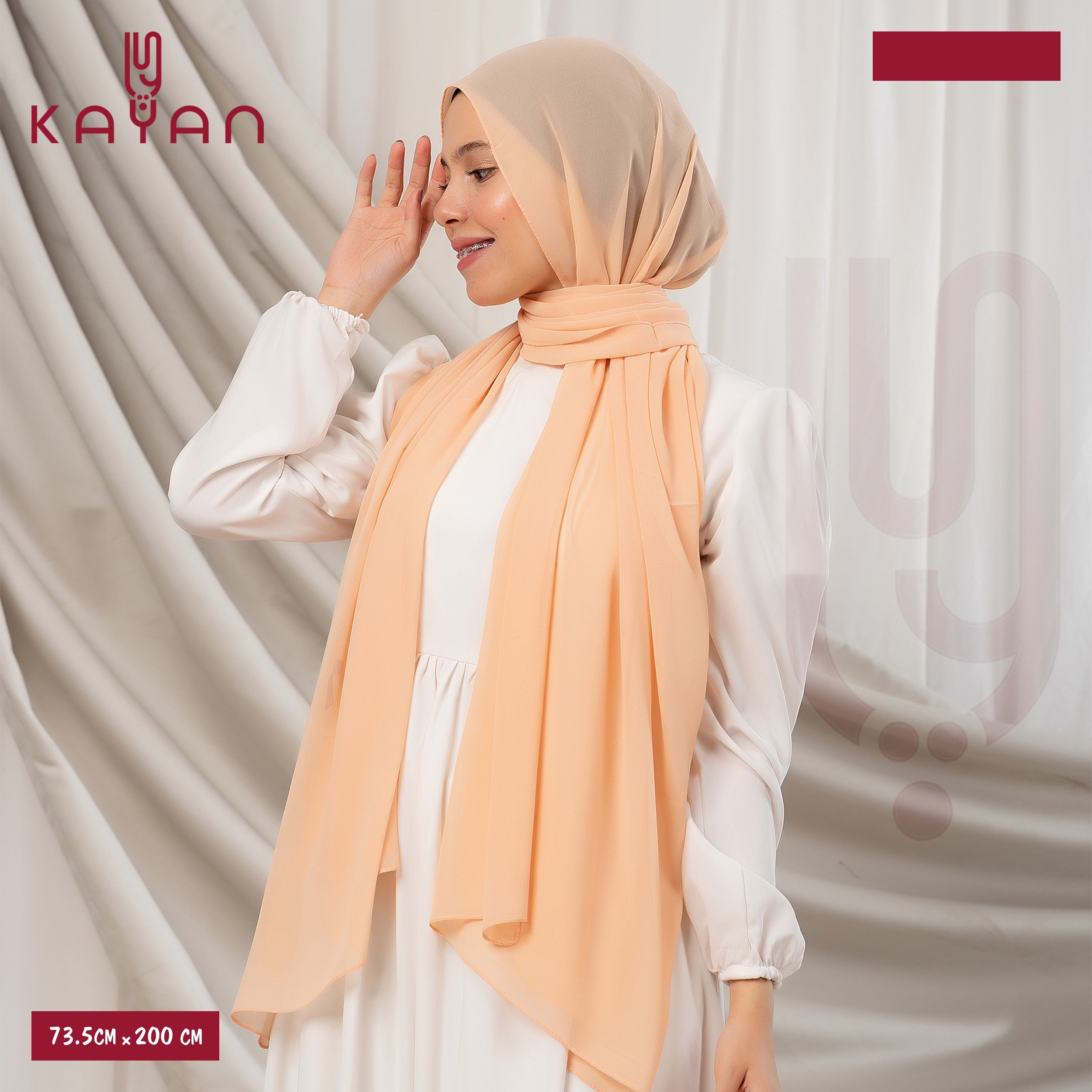 Long Plain Chiffon