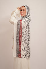 Red Kayan Printed Chiffon