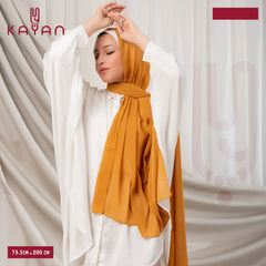 Long Plain Chiffon - Honey Yellow