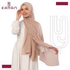 Chiffon Plain Scarf - Oat Beige