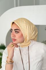 Dots Satin Silk Square Scarf