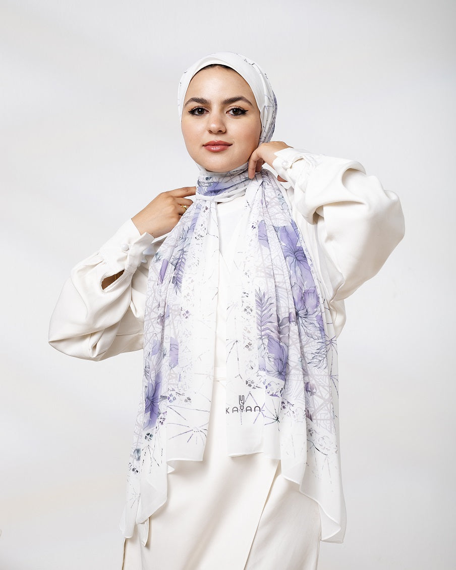 Celestial Chiffon Scarf