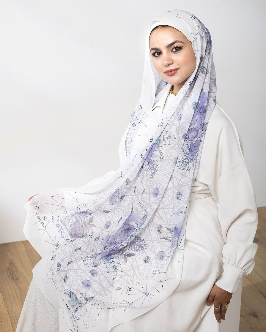 Celestial Chiffon Scarf