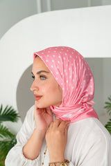 Dots Satin Silk Square Scarf