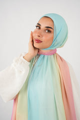 Multicolor Chiffon Scarf