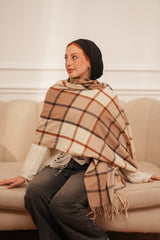 Modern Checked Shawl