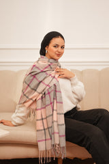 Soft Checked Shawl