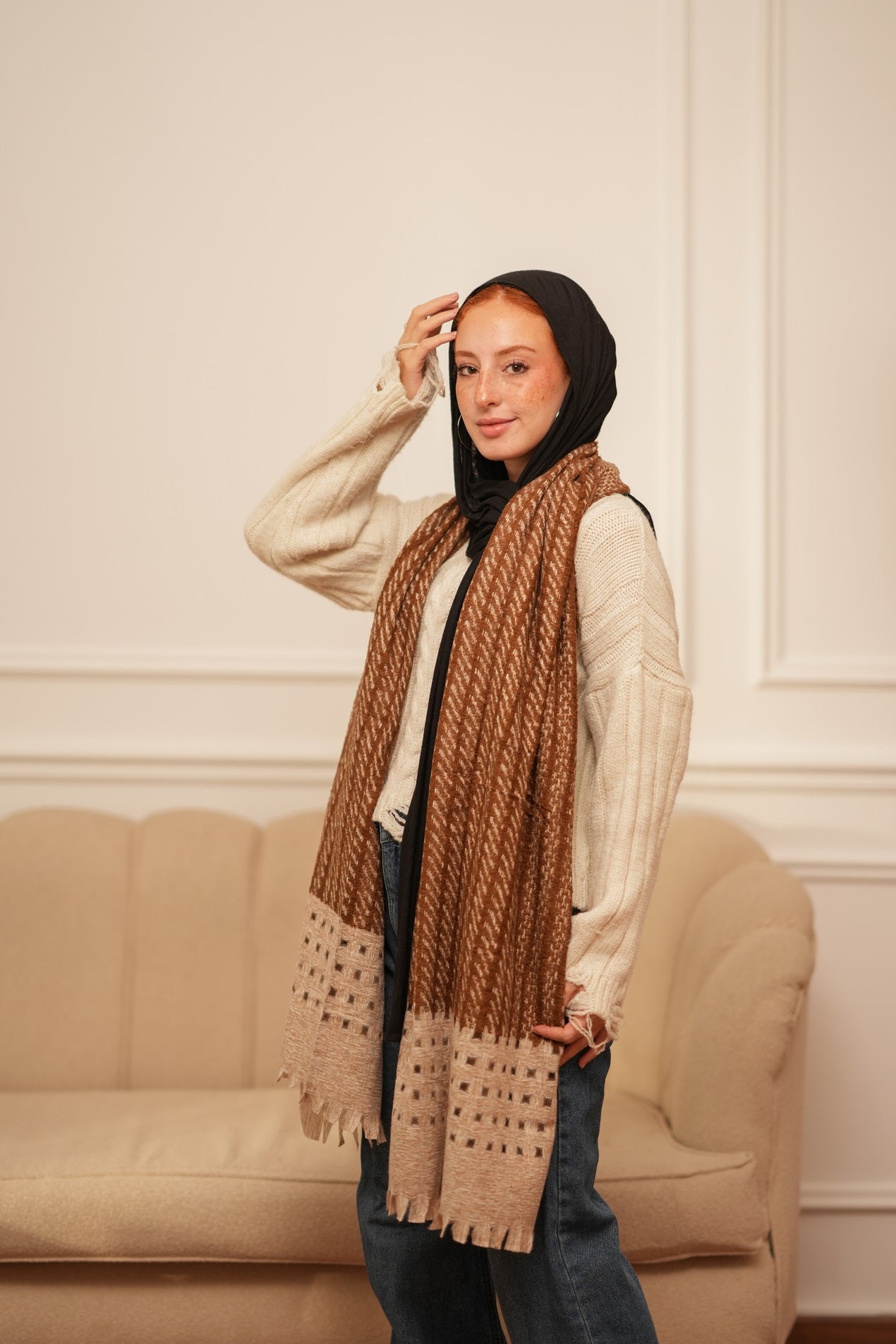 Wool Mohair Shawl