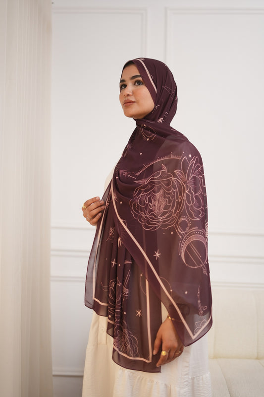 Autumn Printed Chiffon