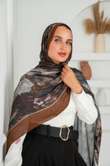 Spring Printed Cotton Scarf