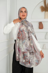 Bella Printed Cotton Scarf