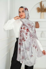 Berry Printed Cotton Scarf