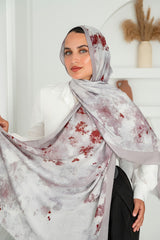 Berry Printed Cotton Scarf