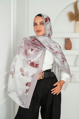 Berry Printed Cotton Scarf