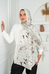 Pearl Printed Cotton Scarf