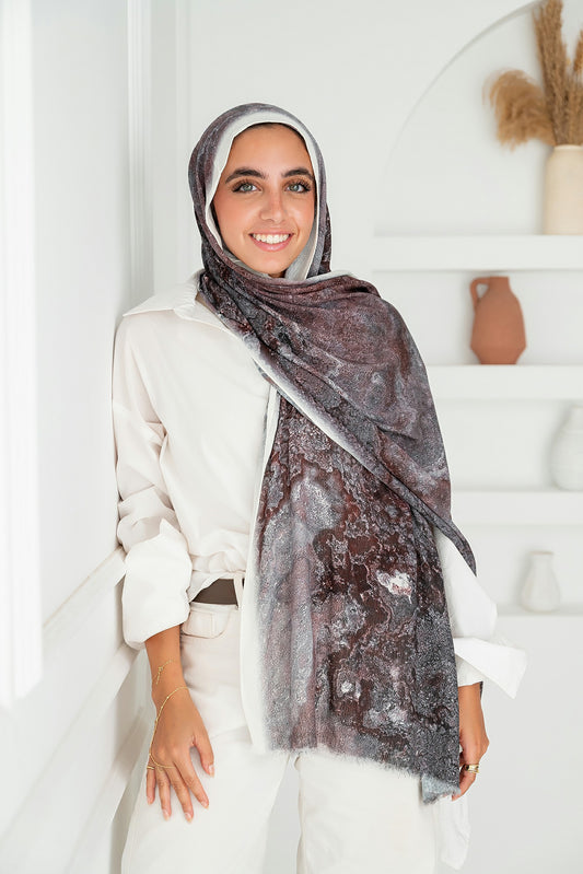 Lily Printed Cotton Scarf
