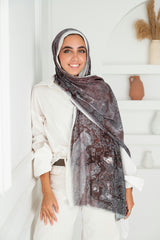 Lily Printed Cotton Scarf