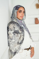 Lune Printed Cotton Scarf