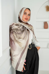 Jardin Printed Cotton Scarf