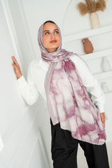 Rosy Printed Cotton Scarf
