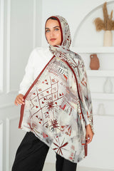Wildflower Printed Cotton Scarf