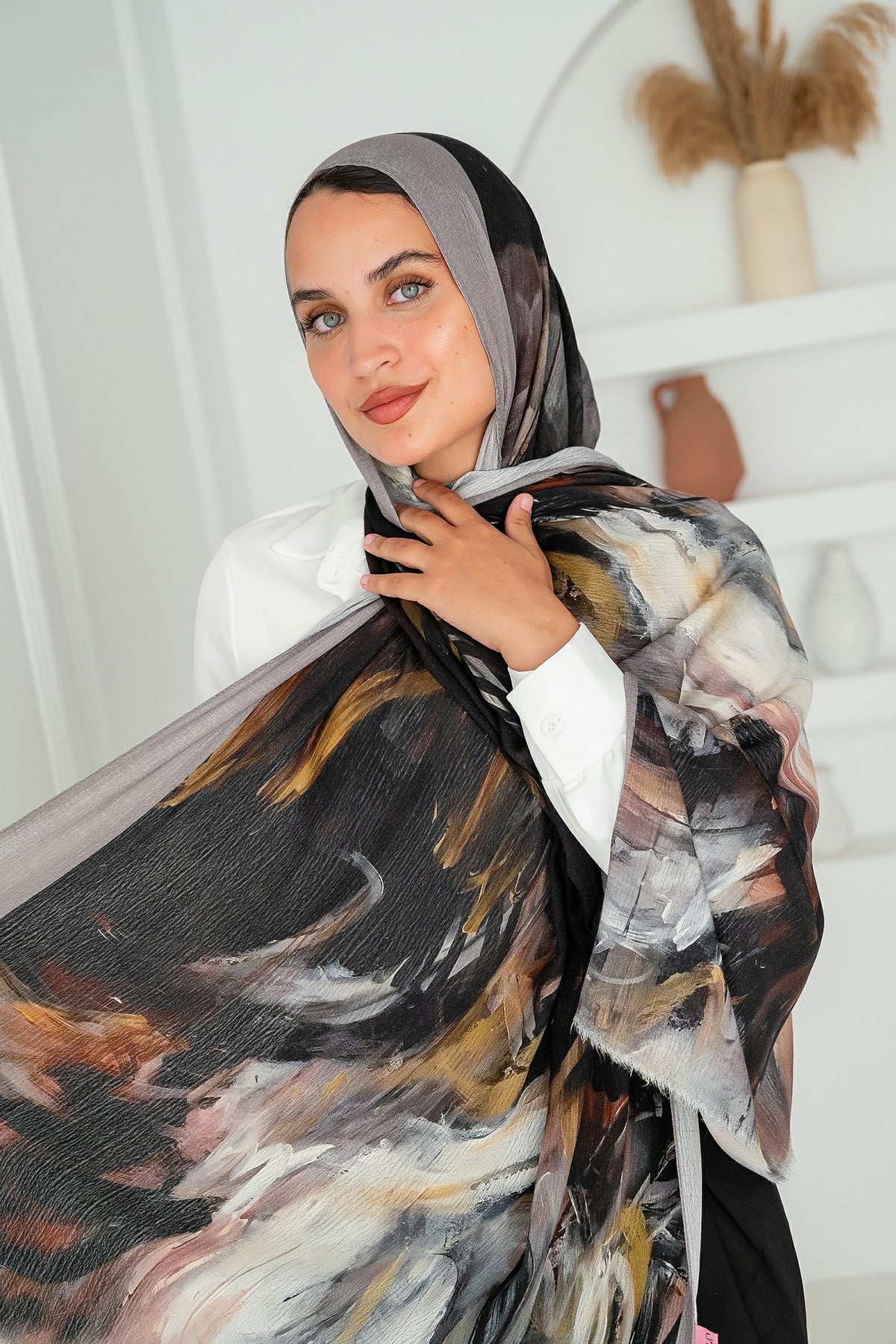 Verona Printed Cotton Scarf