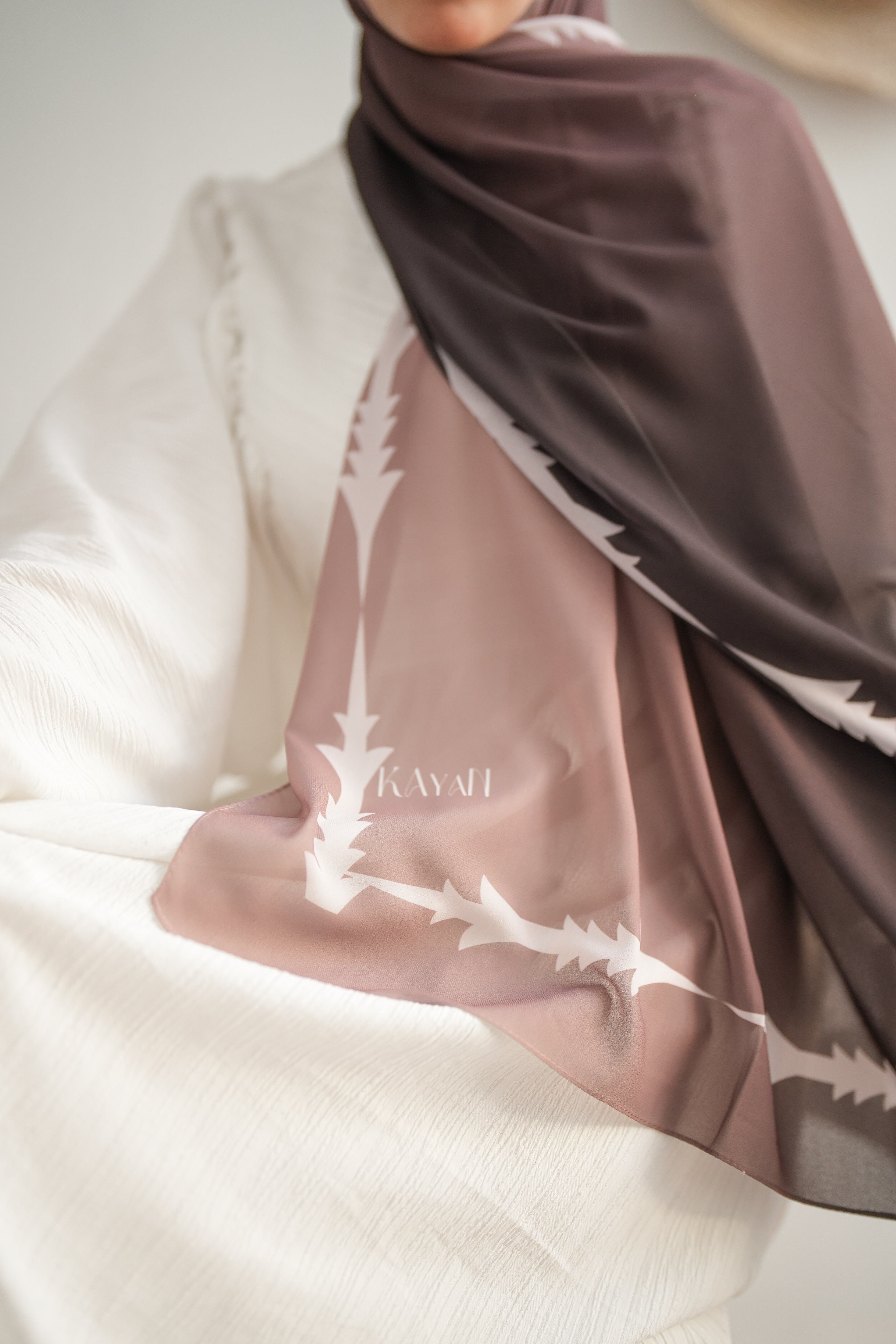 Gradient Chiffon Scarf