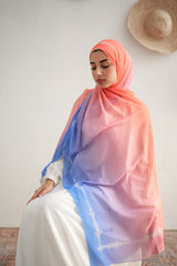 Gradient Chiffon Scarf