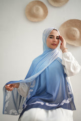 Gradient Chiffon Scarf