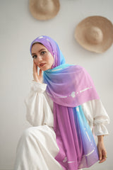 Gradient Chiffon Scarf