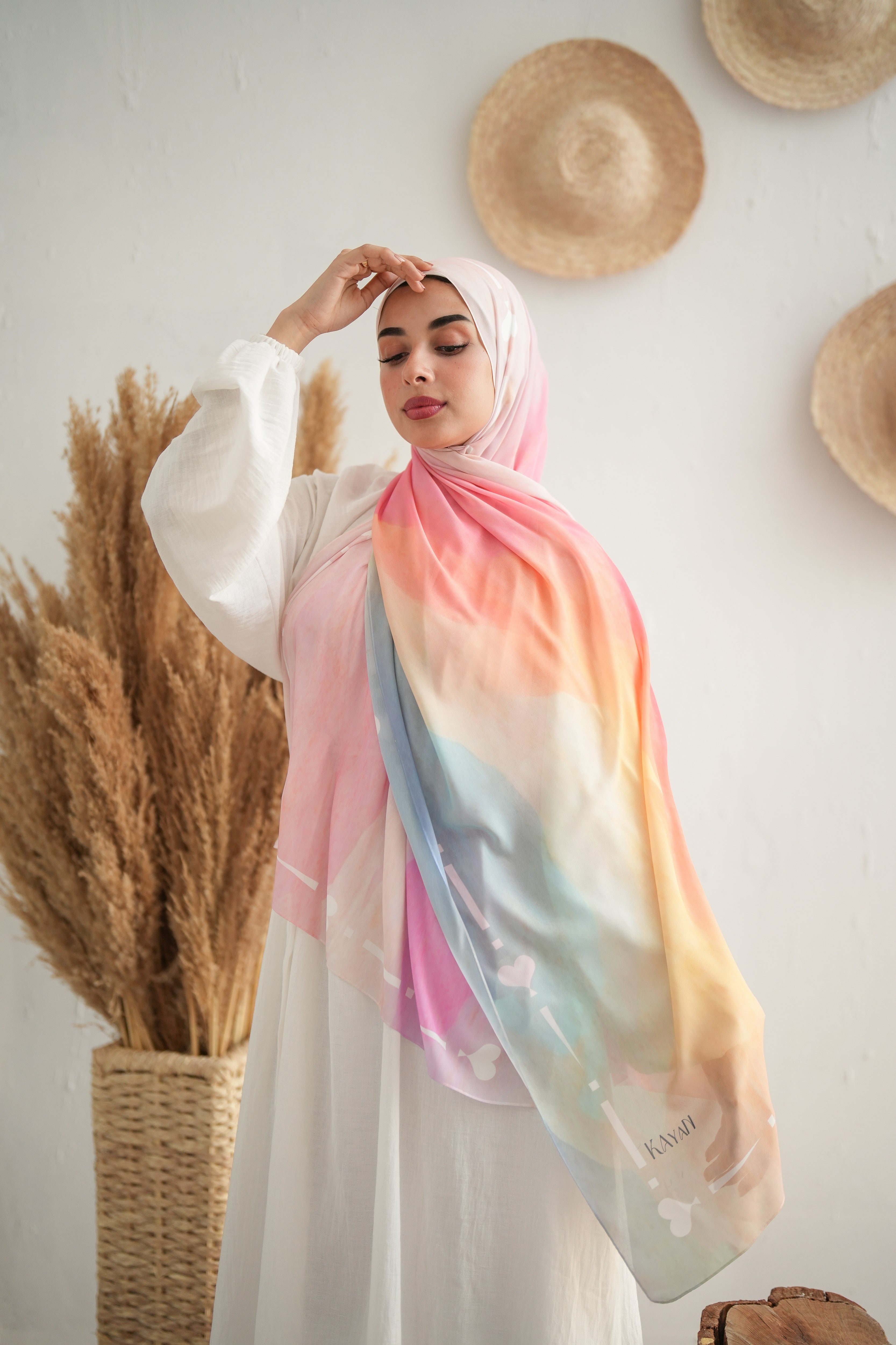 Gradient Chiffon Scarf