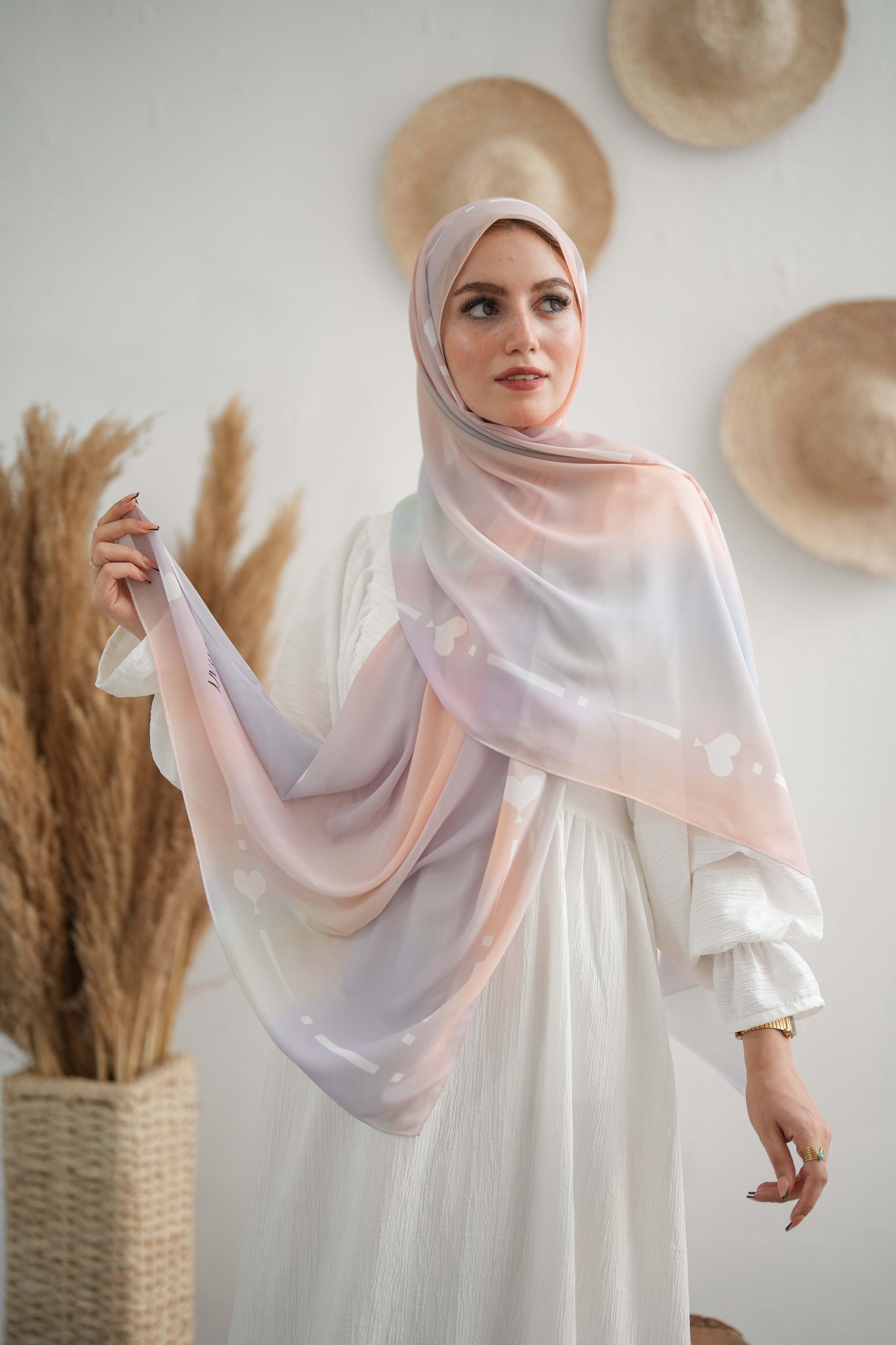 Gradient Chiffon Scarf