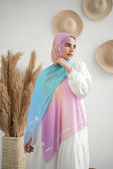 Gradient Chiffon Scarf