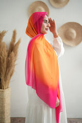 Gradient Chiffon Scarf