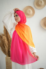 Gradient Chiffon Scarf