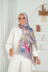 Flora Printed Cotton Scarf