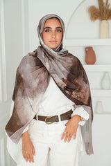Browny Printed Cotton Scarf