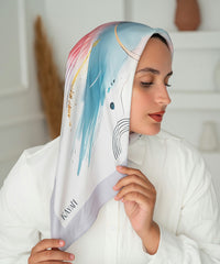 Line Square Scarf