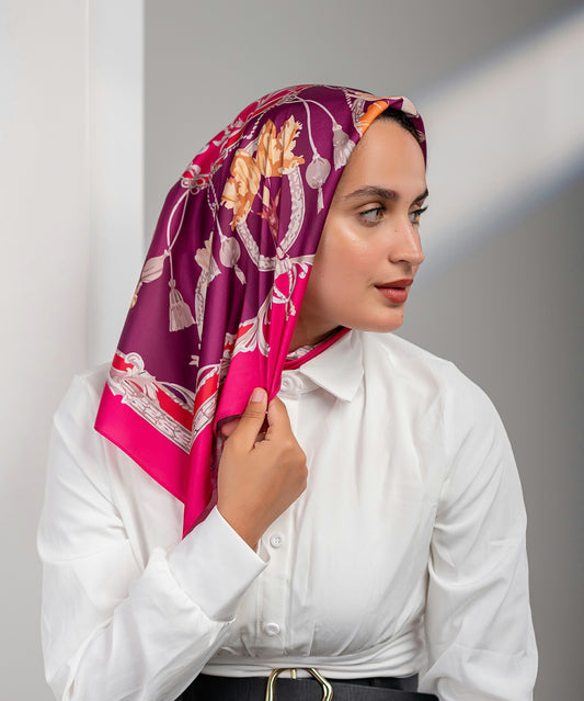 Birch Satin Square Scarf