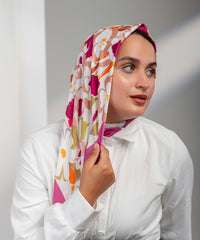 Ripple Satin Square Scarf