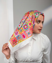 Twirl Satin Square Scarf