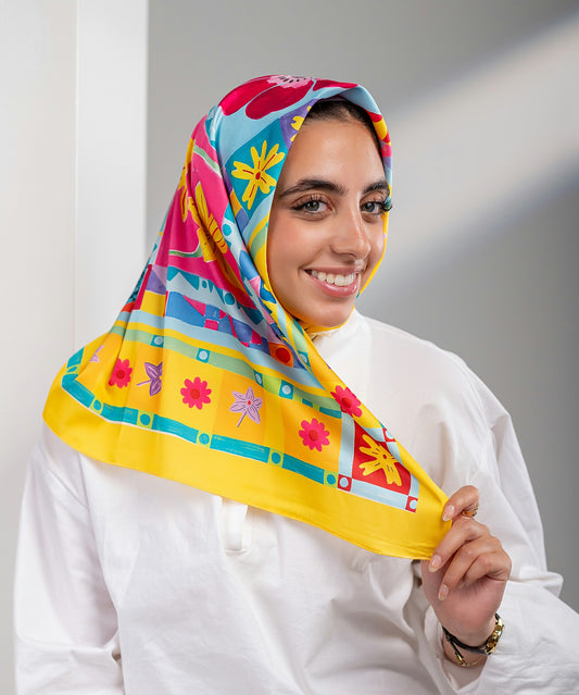 Carnaval Satin Square Scarf