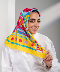 Carnaval Satin Square Scarf