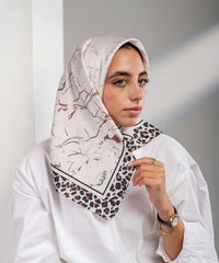 Ditsy Satin Square Scarf