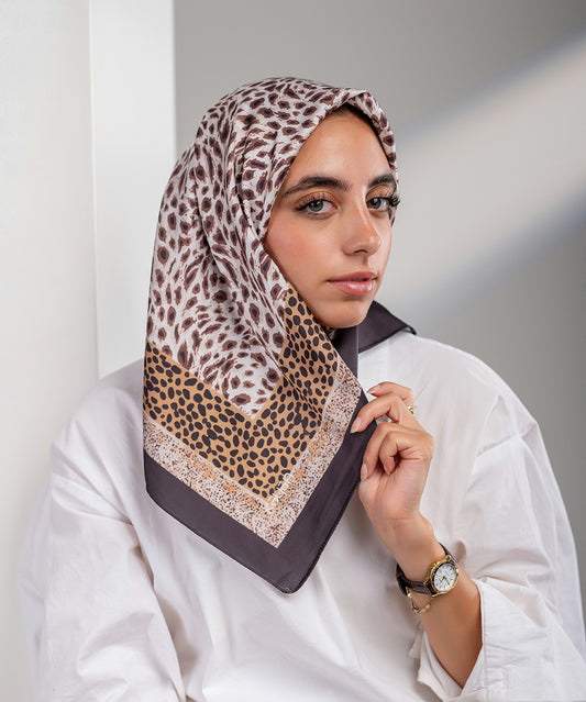 Doodle Satin Square Scarf