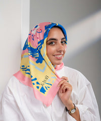 Pop Satin Square Scarf