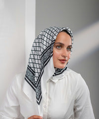 Chess Satin Square Scarf