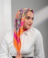 Sunny Satin Square Scarf