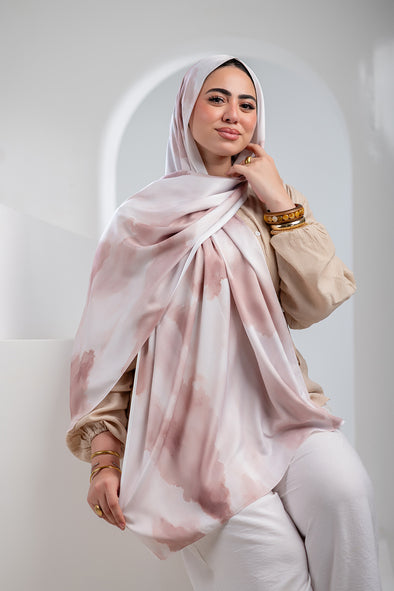 Graphite Satin Scarf